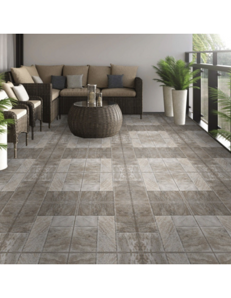 CERAMICA MEDITERRANEO MARRON 56x56 LOURDES 1era - Imagen 2