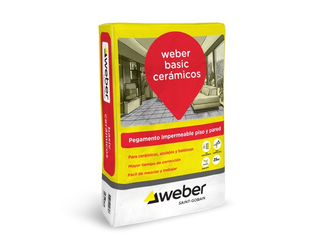 ADHESIVO WEBER IMPERMEABLE 25KG