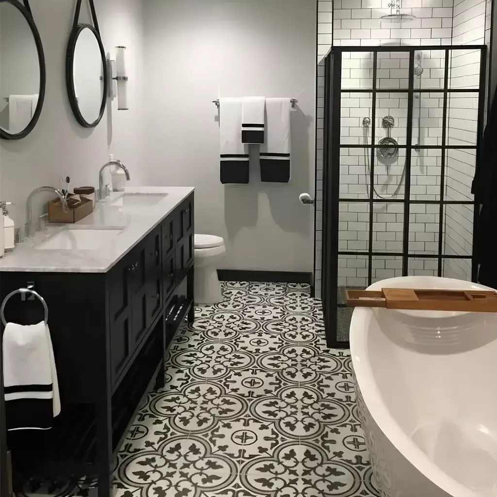 CERAMICA MOSAICO GRIS 56x56 LOURDES - Imagen 2